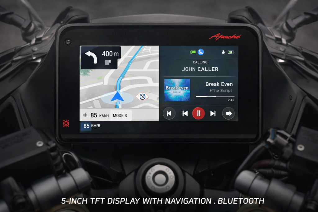 A 5-Inch TFT Display With Navigation, Bluetooth