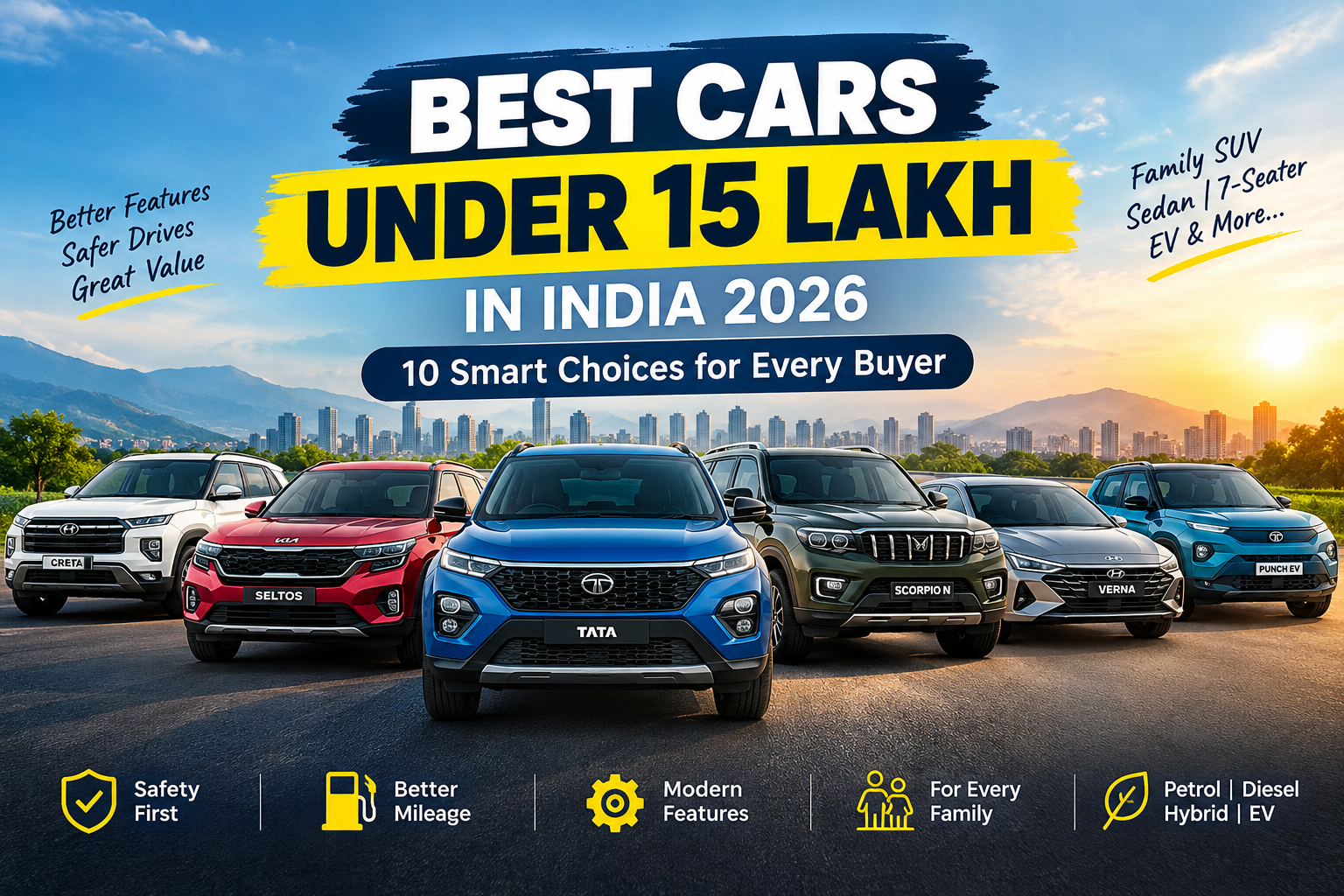 best cars under 15 lakh in India